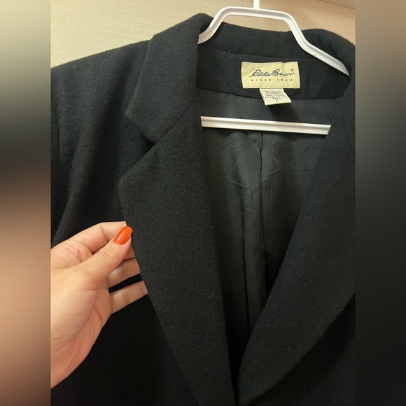 Vintage Eddie Bauer Wool Angora Blend Blazer Jacket Tall Large - Picture 3 of 10